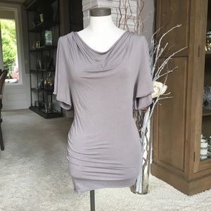 Fluxus taupe mini dress